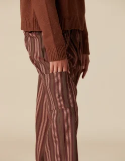 Store PANTALÓN RAYA MARRÓN Pantalones
