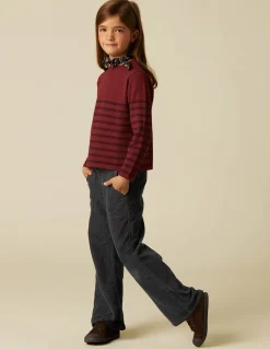 Discount PANTALÓN WIDE LEG PANA AZUL Pantalones