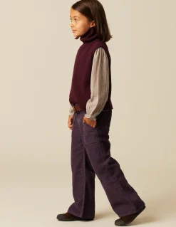 Cheap PANTALÓN WIDE LEG PANA Pantalones