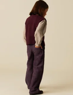 Cheap PANTALÓN WIDE LEG PANA Pantalones
