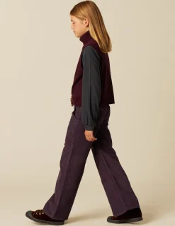 Shop PANTALÓN WIDE LEG PANA Pantalones
