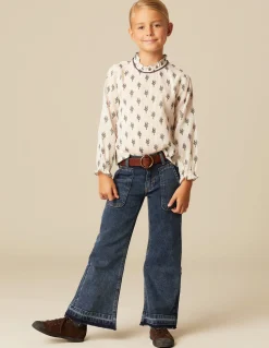 Cheap PANTALÓN WIDE LEG VAQUERO Denim|Pantalones