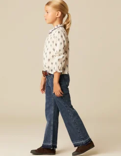 Cheap PANTALÓN WIDE LEG VAQUERO Denim|Pantalones