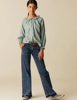 Best PANTALÓN WIDE LEG VAQUERO Denim|Pantalones