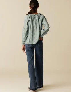 Best PANTALÓN WIDE LEG VAQUERO Denim|Pantalones