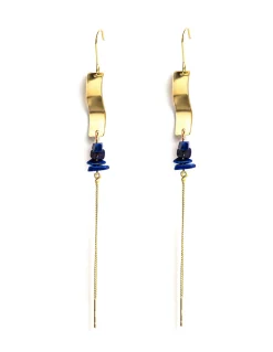 Clearance PENDIENTE CADENA LAPISLAZULI Pendientes