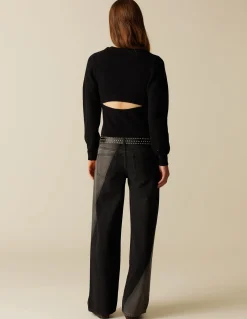 Clearance TOP ABERTURA ESPALDA NEGRO Tops
