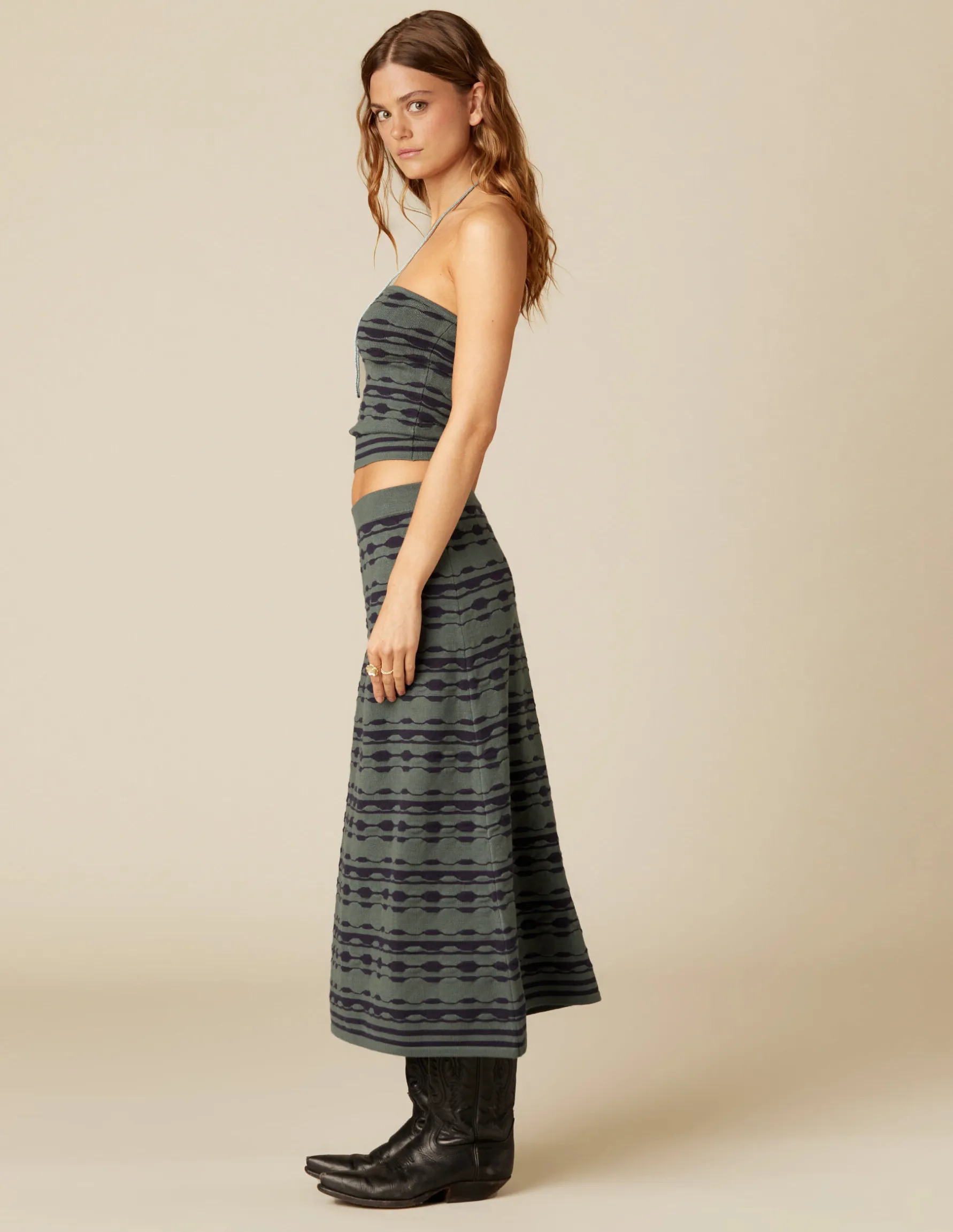 Discount TOP BICOLOR VERDE Y AZUL Tops|Punto