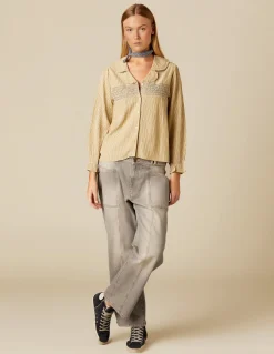 Outlet VAQUERO GRIS COSTURAS Denim|Pantalones