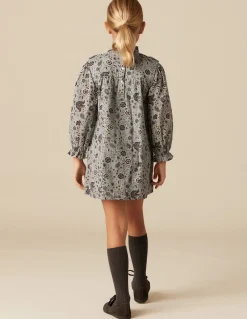 Sale VESTIDO FLOR HOJA AZUL Vestidos