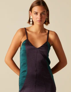 Outlet VESTIDO TIRANTES MORA CONTRASTE Vestidos